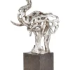 Budget 🤩 Polystone Eclectic Sculpture Elephant by Monroe Lane 🛒