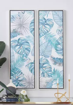 Best Pirce 🛒 Coastal Canvas Framed Wall Art - Set of 2 by Monroe Lane 🎁 -Monroe Lane Sales Belk 23216