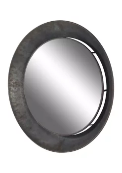 Best Pirce ⌛ Industrial Metal Wall Mirror by Monroe Lane 🥰 -Monroe Lane Sales Belk 2322