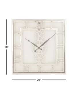 Budget 😍 Aluminum Wall Clock by Monroe Lane 🤩 -Monroe Lane Sales Belk 23238