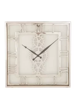 Budget 😍 Aluminum Wall Clock by Monroe Lane 🤩 -Monroe Lane Sales Belk 23239