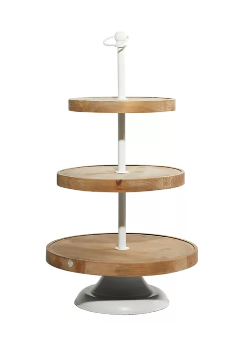 Wholesale 🤩 Farmhouse Wood Tiered Server by Monroe Lane 🛒 1 Wholesale 🤩 Farmhouse Wood Tiered Server by Monroe Lane 🛒