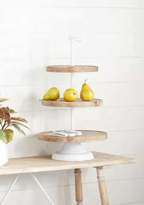 Wholesale 🤩 Farmhouse Wood Tiered Server by Monroe Lane 🛒 2 Wholesale 🤩 Farmhouse Wood Tiered Server by Monroe Lane 🛒 - Image 2