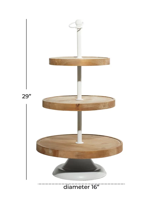 Wholesale 🤩 Farmhouse Wood Tiered Server by Monroe Lane 🛒 4 Wholesale 🤩 Farmhouse Wood Tiered Server by Monroe Lane 🛒 - Image 4