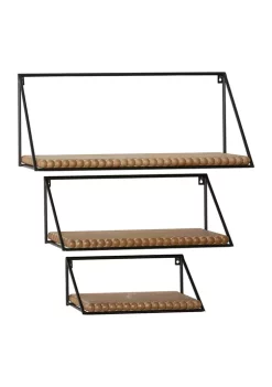 Best deal π Industrial Metal Wall Shelf - Set of 3 by Monroe Lane π