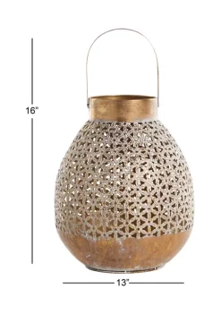 Cheap 😀 Eclectic Metal Lantern by Monroe Lane 🛒 -Monroe Lane Sales Belk 23331