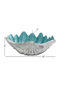 Best Sale 🛒 Coastal Metal Serving Bowl by Monroe Lane 🌟 -Monroe Lane Sales Belk 2337