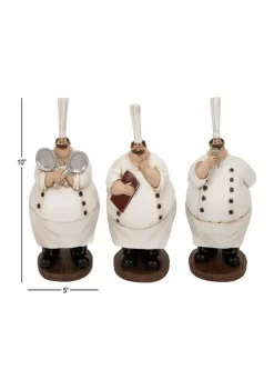 Best reviews of ✨ Traditional Polystone Sculpture - Set of 3 by Monroe Lane 🎉 -Monroe Lane Sales Belk 23455