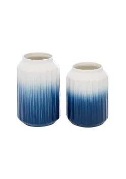 Coupon ❤️ Coastal Ceramic Vase - Set of 2 by Monroe Lane 😀