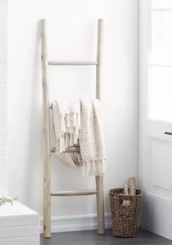 Deals 🔔 Modern Teak Wood Ladder by Monroe Lane ⭐ -Monroe Lane Sales Belk 235