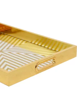 Wholesale 🛒 Glam Plastic Tray - Set of 3 by Monroe Lane ✔️ -Monroe Lane Sales Belk 23511