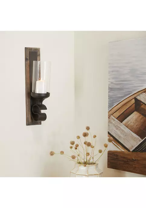 Flash Sale ❤️ Farmhouse Wood Wall Sconce by Monroe Lane ❤️ 2 Flash Sale ❤️ Farmhouse Wood Wall Sconce by Monroe Lane ❤️ - Image 2