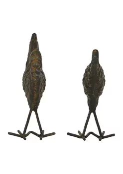 Flash Sale 🎁 Farmhouse Metal Sculpture - Set of 2 by Monroe Lane ❤️ -Monroe Lane Sales Belk 23551
