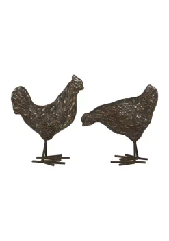 Flash Sale 🎁 Farmhouse Metal Sculpture - Set of 2 by Monroe Lane ❤️ -Monroe Lane Sales Belk 23552