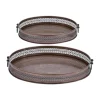 Wholesale ✨ Traditional Metal Tray - Set of 2 by Monroe Lane 🎉