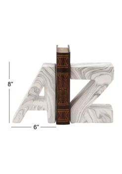 Promo ✨ Contemporary Mango Wood Bookends - Set of 2 by Monroe Lane 🌟 -Monroe Lane Sales Belk 23581