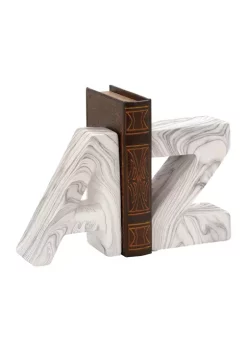 Promo ✨ Contemporary Mango Wood Bookends - Set of 2 by Monroe Lane 🌟 -Monroe Lane Sales Belk 23582