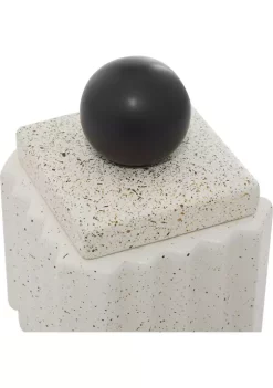 Flash Sale ❤️ Contemporary Ceramic Decorative Jars - Set of 2 by Monroe Lane ❤️ -Monroe Lane Sales Belk 23587