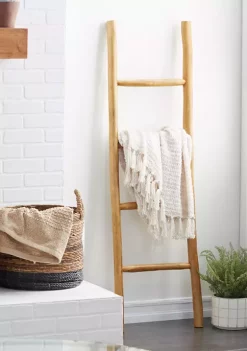 Deals 🔔 Modern Teak Wood Ladder by Monroe Lane ⭐ -Monroe Lane Sales Belk 236