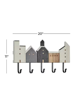 Flash Sale 🤩 Wood Farmhouse Wall Hook Rack by Monroe Lane 🧨 -Monroe Lane Sales Belk 23602