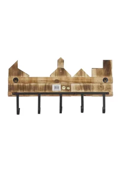 Flash Sale 🤩 Wood Farmhouse Wall Hook Rack by Monroe Lane 🧨 -Monroe Lane Sales Belk 23604