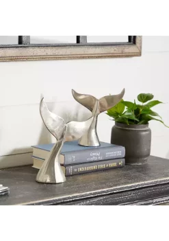Hot Sale 🤩 Coastal Aluminum Sculpture - Set of 2 by Monroe Lane 🥰 -Monroe Lane Sales Belk 2361