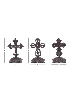 Cheap ⌛ Traditional Metal Crosses - Set of 3 by Monroe Lane 👏 -Monroe Lane Sales Belk 23642