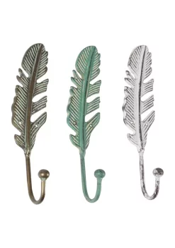 Wholesale 🔥 Eclectic Metal Wall Hook - Set of 3 by Monroe Lane 😀 -Monroe Lane Sales Belk 23690