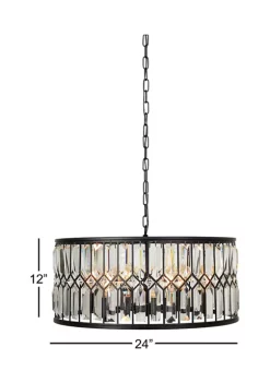 Outlet 😍 Glam Metal Chandelier by Monroe Lane 👍 -Monroe Lane Sales Belk 23694