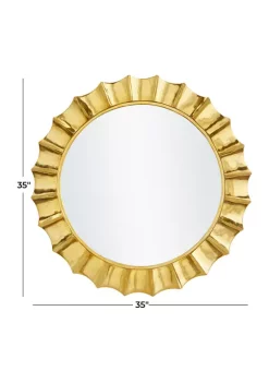 Flash Sale 🔥 Modern Aluminum Wall Mirror by Monroe Lane 🛒 -Monroe Lane Sales Belk 23738