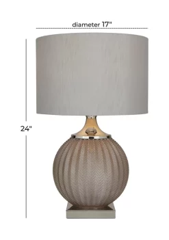 Best Sale 🌟 Transitional Glass Table Lamp by Monroe Lane 😍 -Monroe Lane Sales Belk 23751