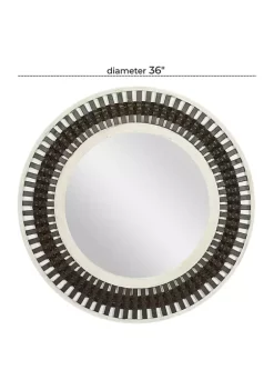 Discount 💯 Contemporary Wood Wall Mirror by Monroe Lane ⌛ -Monroe Lane Sales Belk 23775