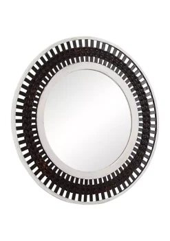 Discount 💯 Contemporary Wood Wall Mirror by Monroe Lane ⌛ -Monroe Lane Sales Belk 23776