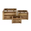 Coupon 😍 Farmhouse Wood Storage Basket - Set of 3 by Monroe Lane 😉