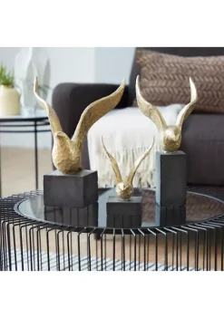 Flash Sale 🎉 Contemporary Polystone Sculpture - Set of 3 by Monroe Lane 🎁 -Monroe Lane Sales Belk 23829