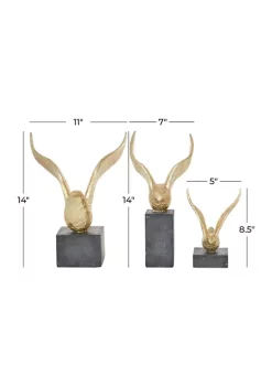 Flash Sale 🎉 Contemporary Polystone Sculpture - Set of 3 by Monroe Lane 🎁 -Monroe Lane Sales Belk 23830