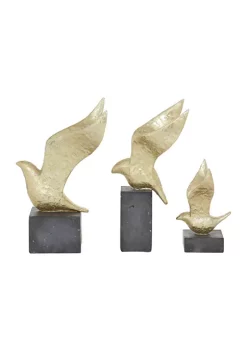 Flash Sale 🎉 Contemporary Polystone Sculpture - Set of 3 by Monroe Lane 🎁 -Monroe Lane Sales Belk 23831
