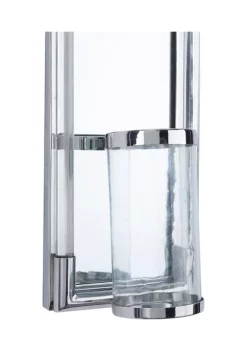 Best Pirce 🔥 Contemporary Stainless Steel Wall Sconce by Monroe Lane 😀 -Monroe Lane Sales Belk 23834