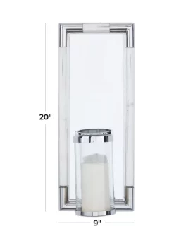 Best Pirce 🔥 Contemporary Stainless Steel Wall Sconce by Monroe Lane 😀 -Monroe Lane Sales Belk 23835