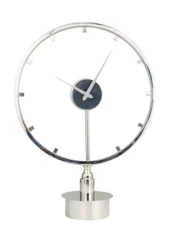 Outlet 🌟 Modern Stainless Steel Clock by Monroe Lane 🥰