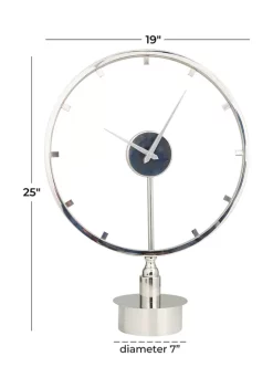 Outlet 🌟 Modern Stainless Steel Clock by Monroe Lane 🥰 -Monroe Lane Sales Belk 23878