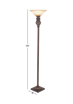 Budget 🎁 Traditional Metal Torchiere by Monroe Lane 🎉 -Monroe Lane Sales Belk 2388