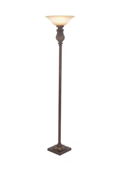 Budget 🎁 Traditional Metal Torchiere by Monroe Lane 🎉 -Monroe Lane Sales Belk 2389