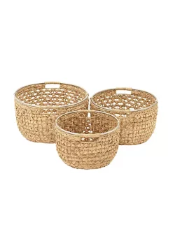Cheap ✔️ Coastal Seagrass Storage Basket - Set of 3 by Monroe Lane 🛒