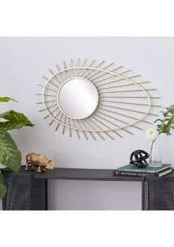 Best Pirce 🎉 Contemporary Metal Wall Mirror by Monroe Lane 🛒