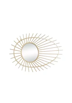 Best Pirce 🎉 Contemporary Metal Wall Mirror by Monroe Lane 🛒 -Monroe Lane Sales Belk 23909