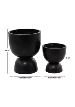 Flash Sale 🎉 Modern Magnesium Oxide Planter - Set of 2 by Monroe Lane 🤩 -Monroe Lane Sales Belk 23914