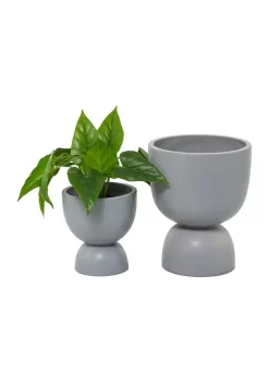 Flash Sale 🎉 Modern Magnesium Oxide Planter - Set of 2 by Monroe Lane 🤩 -Monroe Lane Sales Belk 23916