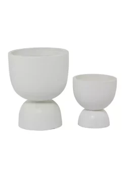Flash Sale 🎉 Modern Magnesium Oxide Planter - Set of 2 by Monroe Lane 🤩 -Monroe Lane Sales Belk 23919