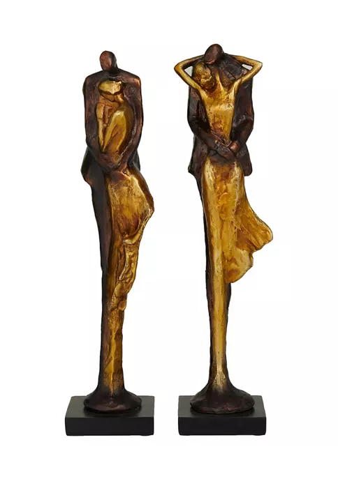 Best deal 🛒 Modern Polystone Sculpture - Set of 2 by Monroe Lane 🥰 1 Best deal 🛒 Modern Polystone Sculpture - Set of 2 by Monroe Lane 🥰